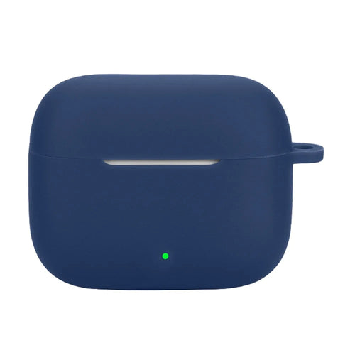 For Oppo Enco Air4i Silicone Case with Anti Lost Buckle Bluetooth-Compatible Earphones Protective Cover - Dark Blue - 1