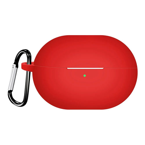 For Huawei FreeBuds Pro 4 Protective Case Bluetooth-Compatible Earbuds Silicone Cover with Hook - Red - 1