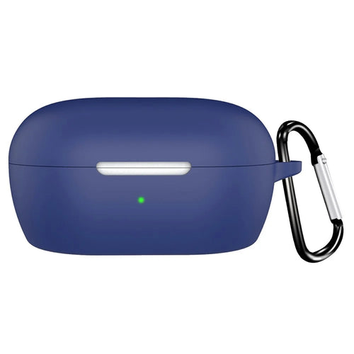 For Bose QuietComfort Protective Case Bluetooth-Compatible Earbuds Silicone Cover with Hook - Dark Blue - 1
