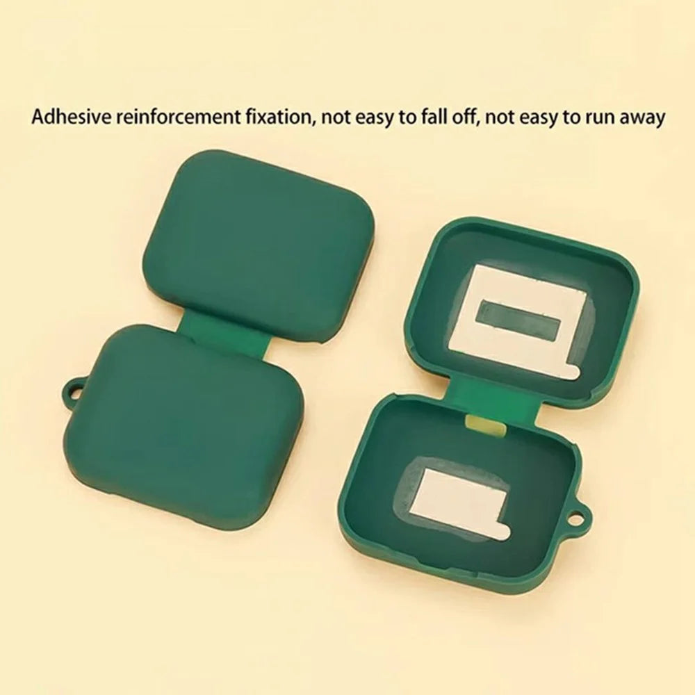 For Realme Buds Air 7 Silicone Case Wireless Earphone Protective Cover with Buckle, Cleaning Brush - Blackish Green - 7