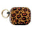 For Apple AirPods 3 Protective Case PC + TPU Leopard Earphone Cover with Mirror and Hook - Black - 1