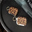 For Apple AirPods 3 Protective Case PC + TPU Leopard Earphone Cover with Mirror and Hook - Black - 5