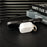 For Apple AirPods 3 Protective Case PC + TPU Leopard Earphone Cover with Mirror and Hook - Black - 7