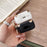 For AirPods 4 Protective Case PC + TPU Leopard Earphone Cover with Mirror and Hook - White - 4