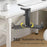 XWJ-EJJ01 Gaming Headset Holder for Computer Desk 360 Degree Rotatable Under Desk Storage Bracket - Black - 5
