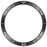 For Garmin Fenix 8 47mm AMOLED Version Metal Bezel Scratch Resistant Protective Ring - Black+White - 3