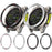For Garmin Fenix 8 47mm AMOLED Version Metal Bezel Scratch Resistant Protective Ring - Black+White - 6