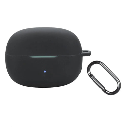For Edifier Comfo Clip Q Silicone Case Wireless Earphones Protective Cover with Anti-Lost Buckle - Black - 1