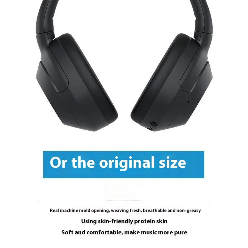 1 Pair For Sony WH-ULT900N / ULT WEAR Replacement Earpads Wireless Headphones Protein Leather Ear Cushions - Black - 2