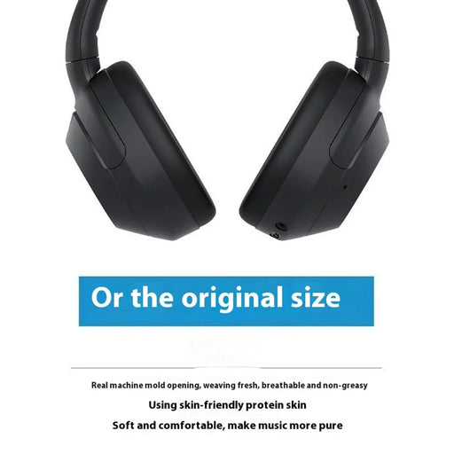 1 Pair For Sony WH-ULT900N / ULT WEAR Replacement Earpads Wireless Headphones Protein Leather Ear Cushions - Black - 2