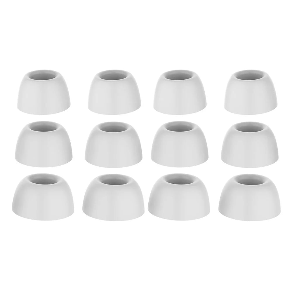 AHASTYLE PT168-B2 6 Pairs For Samsung Galaxy Buds2 Pro Silicone Ear Tips Replacement Earphone Caps, Size: S + M + L - White - 1