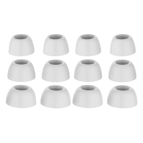 AHASTYLE PT168-B2 6 Pairs For Samsung Galaxy Buds2 Pro Silicone Ear Tips Replacement Earphone Caps, Size: S + M + L - White - 1