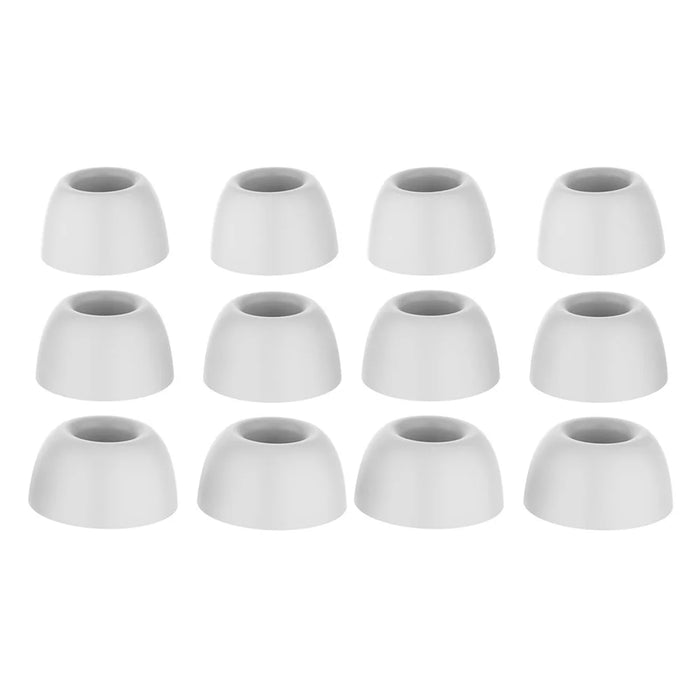 AHASTYLE PT168-B2 6 Pairs For Samsung Galaxy Buds2 Pro Silicone Ear Tips Replacement Earphone Caps, Size: S + M + L - White - 1