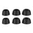 AHASTYLE PT168-B2 3 Pairs For Samsung Galaxy Buds2 Pro Silicone Ear Tips Replacement Earphone Caps, Size: S + M + L - Black - 1