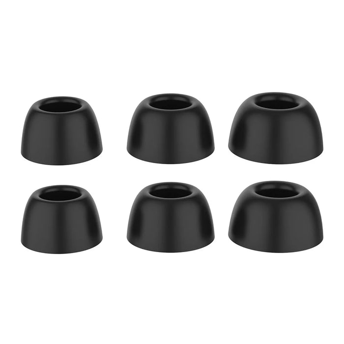 AHASTYLE PT168-B2 3 Pairs For Samsung Galaxy Buds2 Pro Silicone Ear Tips Replacement Earphone Caps, Size: S + M + L - Black - 1