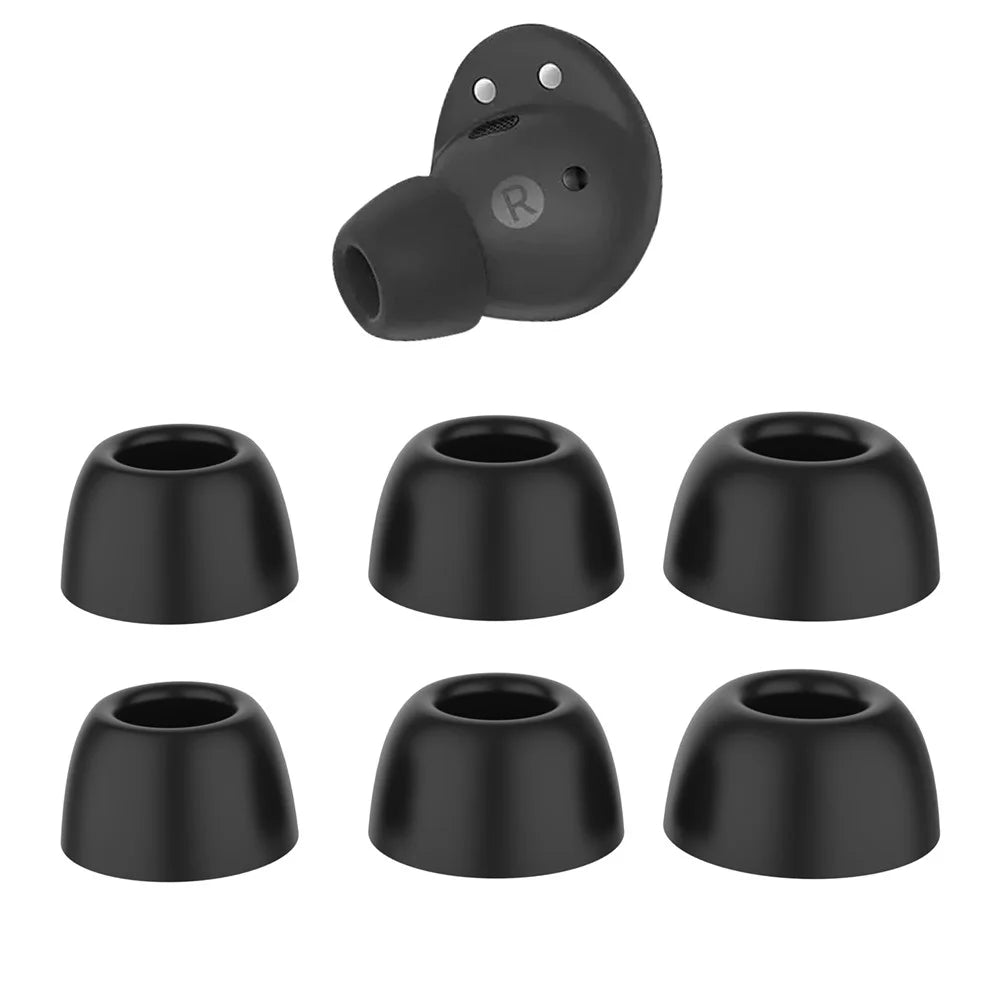 AHASTYLE PT168-B2 1 Pair For Samsung Galaxy Buds2 Pro Silicone Ear Tips Replacement Earphone Caps - White / S - 6