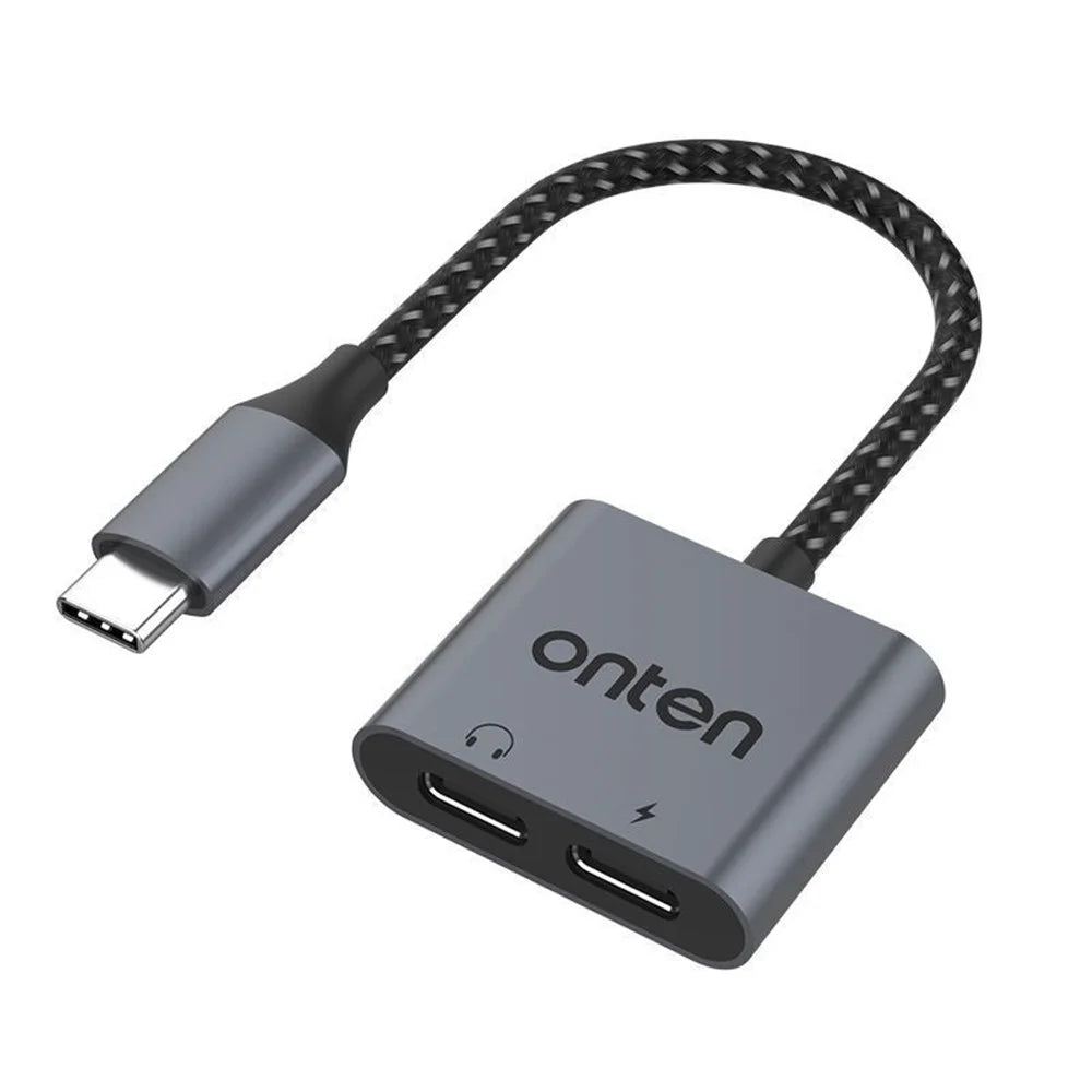 ONTEN OTN-289 Type-C to Type-C Digital Audio + PD 30W Charging Type-C Aluminum Alloy Adapter - 1