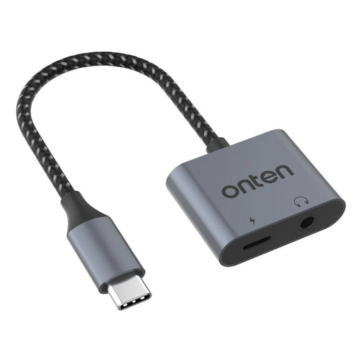 ONTEN OTN-288 Type-C to 3.5mm + Type-C Charging Headphone Adapter Audio Converter - 1