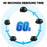 AHASTYLE WG168 1 Pairs For Samsung Galaxy Buds3 Pro Silicone Ear Tips Size S Bluetooth-Compatible Earbuds Caps - Black - 4