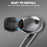 AHASTYLE WG168 1 Pairs For Samsung Galaxy Buds3 Pro Silicone Ear Tips Size S Bluetooth-Compatible Earbuds Caps - Black - 5