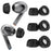 AHASTYLE WG168 3 Pairs For Samsung Galaxy Buds3 Pro Silicone Ear Tips Size M Bluetooth-Compatible Earbuds Caps - Black - 2