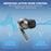 AHASTYLE WG168 3 Pairs For Samsung Galaxy Buds3 Pro Silicone Ear Tips Size S Bluetooth-Compatible Earbuds Caps - Black - 4