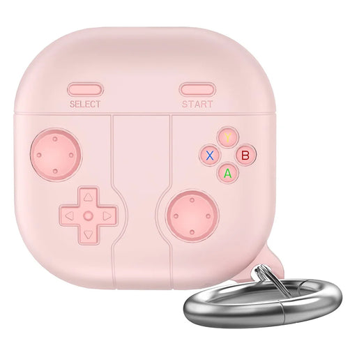 AHASTYLE LC13 Earbuds Case For Samsung Galaxy Buds Pro / Buds Live / Buds2 / Buds2 Pro / Buds FE , Gaming Design Silicone Cover - Pink - 1