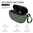 DIROSE Shockproof Silicone Protective Case Bluetooth-compatible Earphone Cover for Beats Studio Buds - Midnight Green - 2