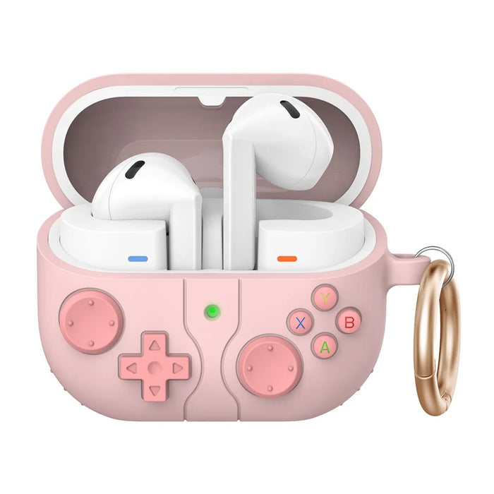 AHASTYLE WG170 For Samsung Galaxy Buds3 / Buds3 Pro Protective Case Silicone Cartoon Bluetooth-Compatible Earphone Cover - Pink - 1