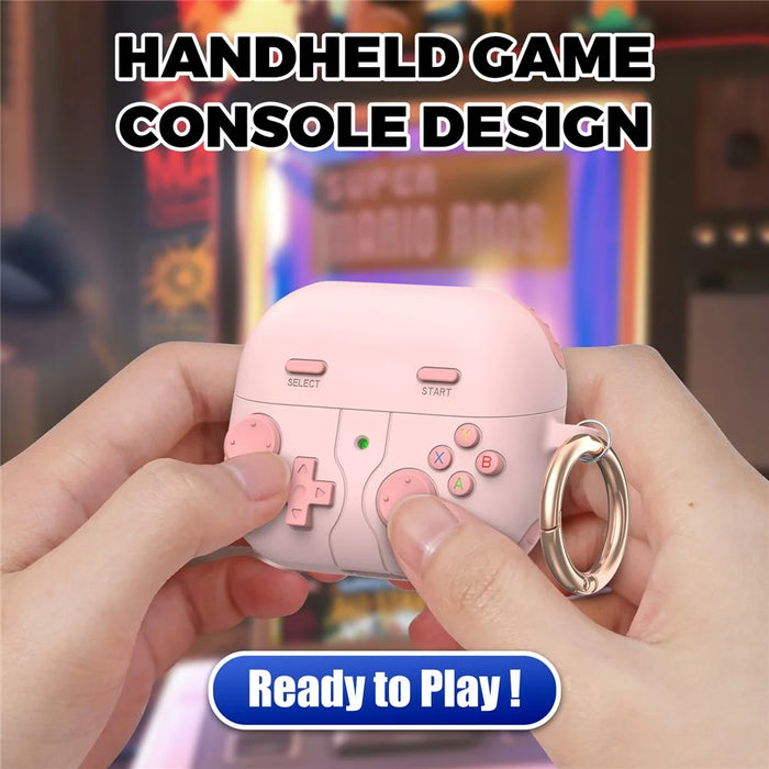 AHASTYLE WG170 For Samsung Galaxy Buds3 / Buds3 Pro Protective Case Silicone Cartoon Bluetooth-Compatible Earphone Cover - Pink - 5