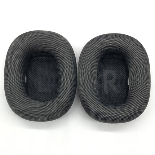 1 Pair for Apple AirPods Max Replacement Ear Pads Breathable Mesh Cloth Memory Foam Cushions - Dark Grey - 1