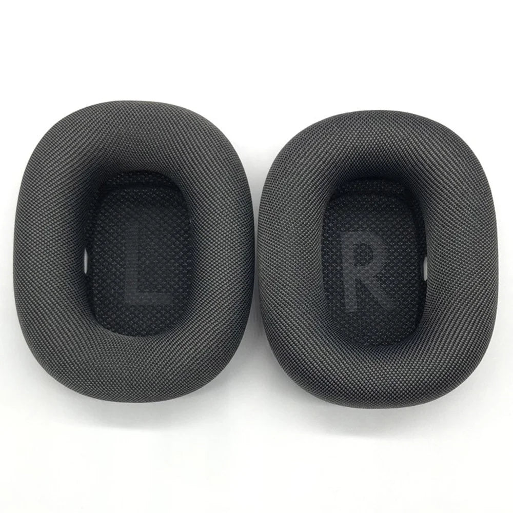 1 Pair for Apple AirPods Max Replacement Ear Pads Breathable Mesh Cloth Memory Foam Cushions - Dark Grey - 1