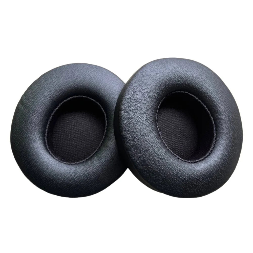 1 Pair for Beats Solo 4 Replacement Earpads Headphones Protein Leather Cushions - Black - 1