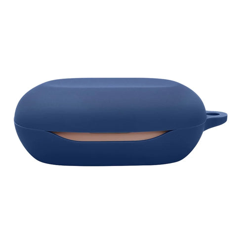 For JBL Sense Lite Silicone Case Wireless Earphones Protective Cover with Anti-Lost Buckle - Dark Blue - 1
