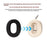 1Pair Silicone Cover for iKF Mars Headphones Earpads Protective Case Replacement Cushions - Light Grey - 2