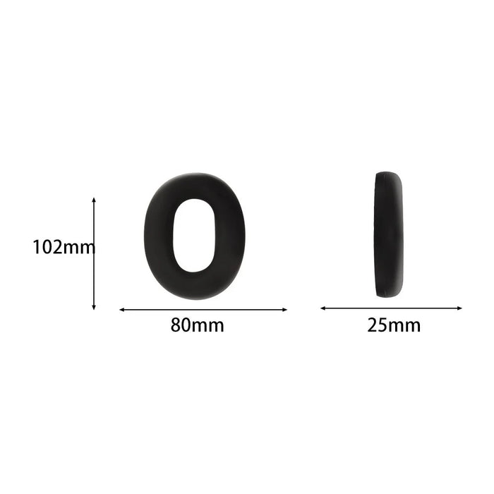 1Pair Silicone Cover for iKF Mars Headphones Earpads Protective Case Replacement Cushions - Light Grey - 5