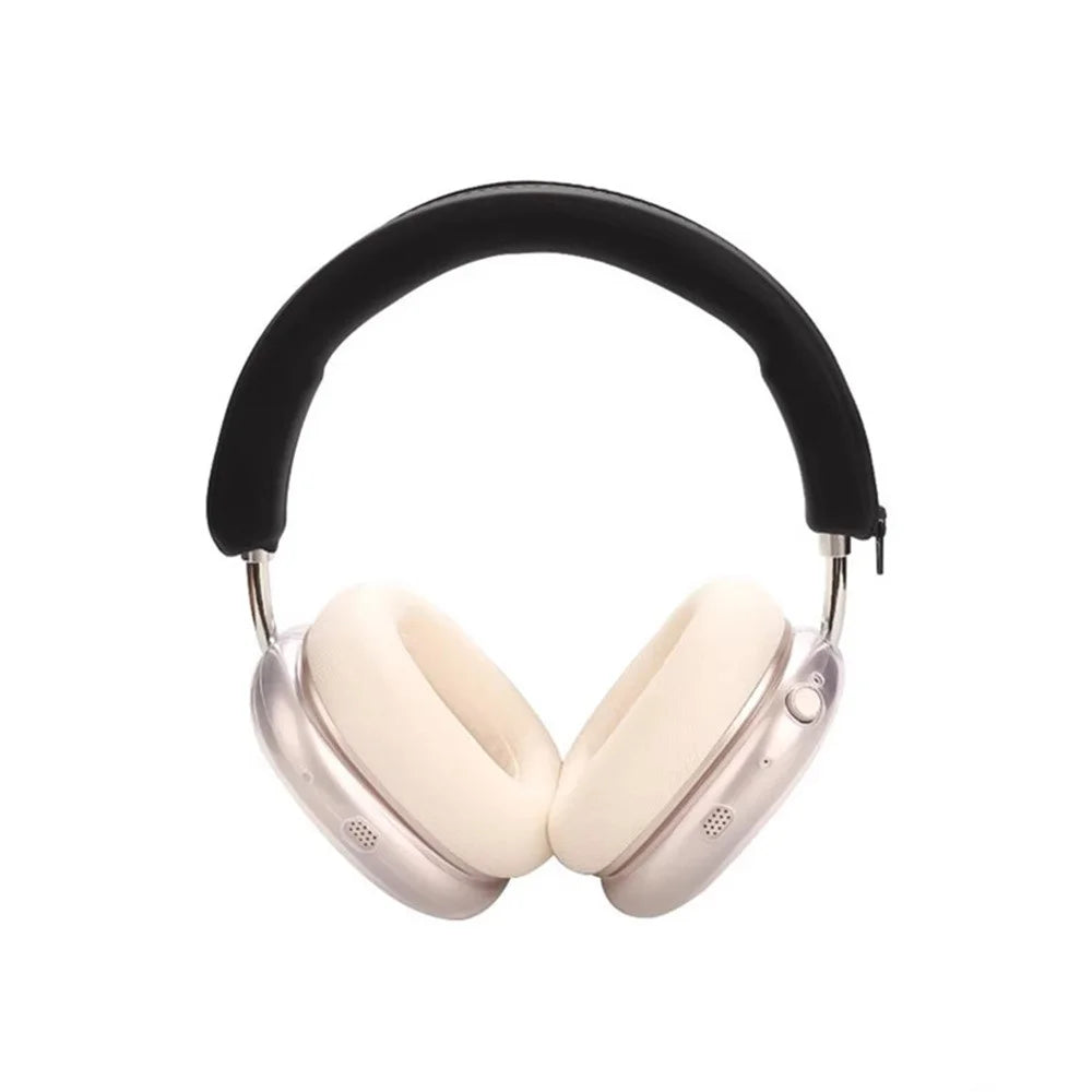 For iKF Mars Headphones Silicone Headband Cover Zipper Design Protective Sleeve - Black - 4