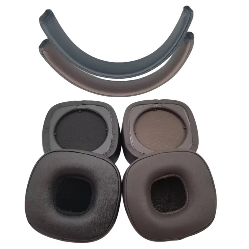 For Marshall Major V Headband Replacement Protein Leather Headphones Repair Kit - Brown - 3