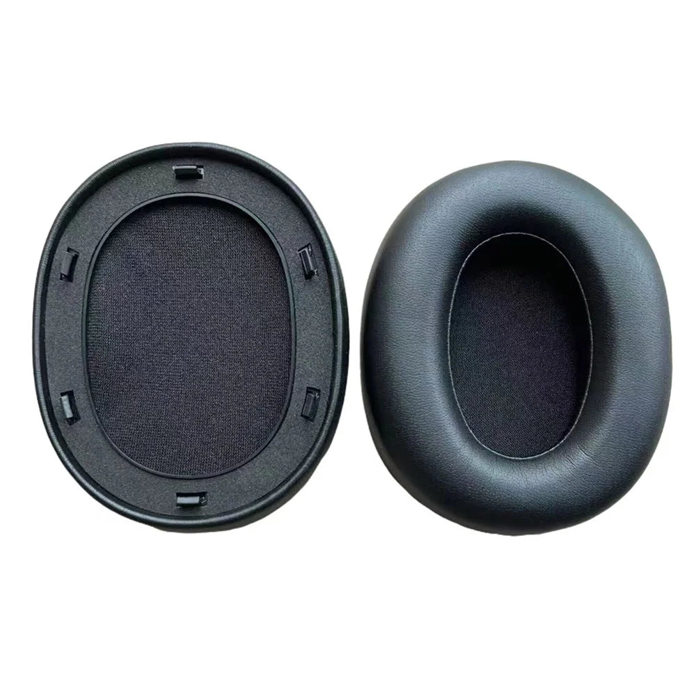 1 Pair For Edifier W800BT Free Noise Cancelling Headphones Earpads Replacement Cushions - Black Protein Leather - 1