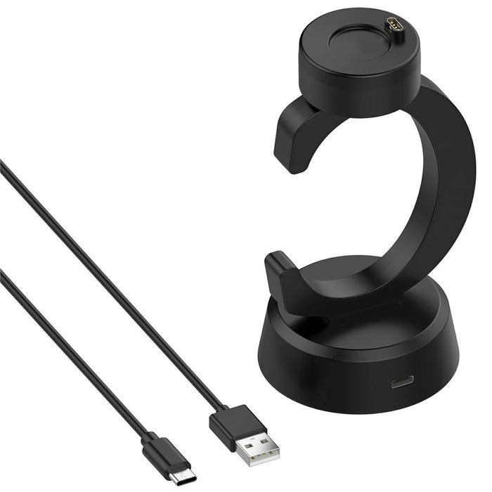 For Garmin Vivoactive 6 / Instinct E 45mm / 40mm / Instinct 3 / 50mm Charging Dock Stand C-Shaped Smartwatch Charger - 1