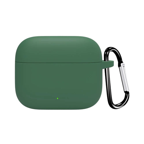 For Oppo Enco Air4i Protective Case Bluetooth-Compatible Earphones Silicone Cover with Hook - Blackish Green - 1