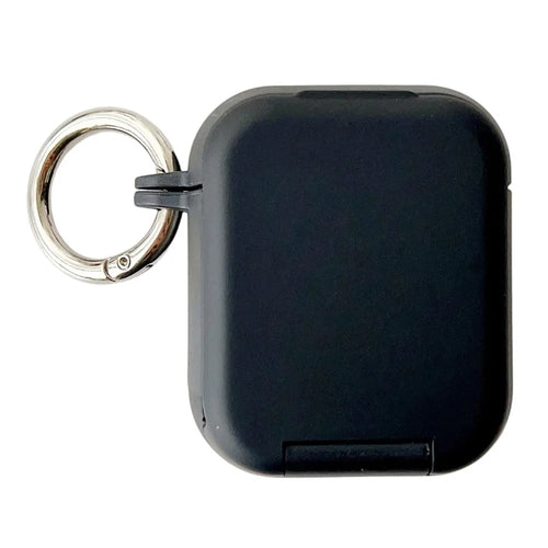 Earphone Case for Apple AirPods with Wireless Charging Case (2019) / AirPods with Charging Case (2019) / (2016) TPU PC Cover with Mirror - Black - 1