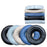 1 Pair For Sony WH-CH520 Wireless Headphone Replacement Earmuffs Protein Leather Earpads - Blue - 2