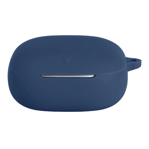 For Anker Soundcore Liberty 5 Silicone Case Wireless Earphones Protective Cover with Anti-Lost Buckle - Dark Blue - 1