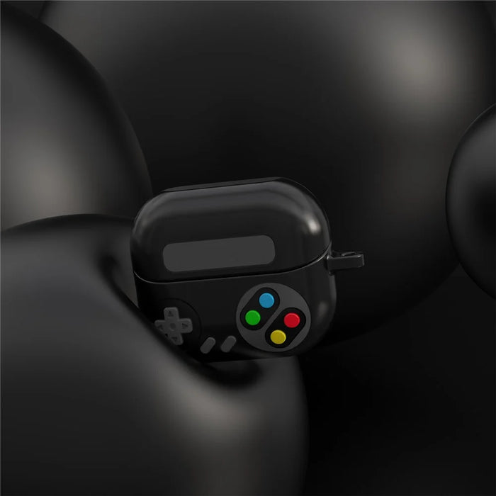 For Samsung Galaxy Buds3 Pro Silicone Case Game Console Shape Wireless Earbuds Shell with Hook - Black - 3