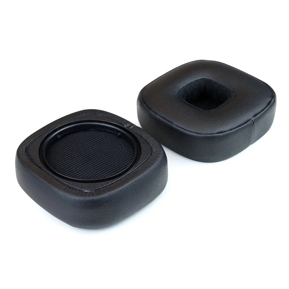 For Marshall Major V Headphones Replacement Ear Pads Protein Leather Cushions + Headband Cover Set - Black - 5