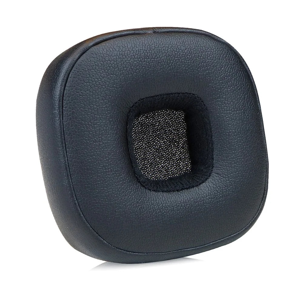 For Marshall Major V Headphones Replacement Ear Pads Protein Leather Cushions + Headband Cover Set - Black - 7