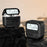For AirPods 4 Case Retro Design TPU + PC Wireless Earbuds Protective Cover with Lanyard - Black - 2