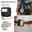 For AirPods 4 Case Retro Design TPU + PC Wireless Earbuds Protective Cover with Lanyard - Black - 6