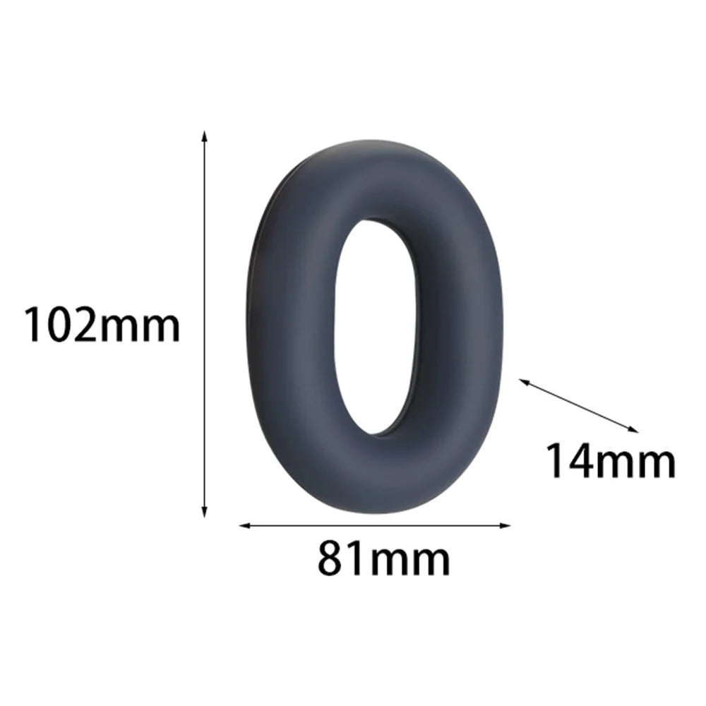 1 Pair For Sony WH-1000XM6 Silicone Ear Pads Case Headphones Cushion Protective Cover - Dark Blue - 4